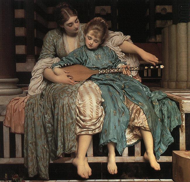 Lord Frederic Leighton Music Lesson china oil painting image